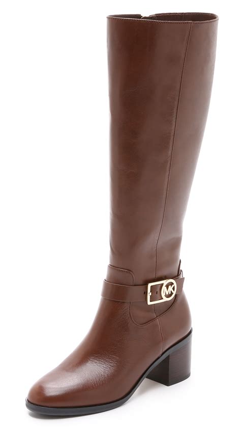 bottes michael kors browns|michael kors brown boots.